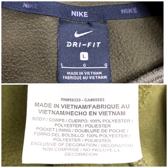 Nike Therma Pullover Swoosh Training Big Nike Logo Hoodie Olive Green - Picture 5 of 9